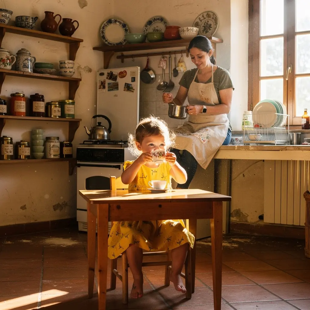Foglie di tè bianco essiccate in un sacchetto di tela.