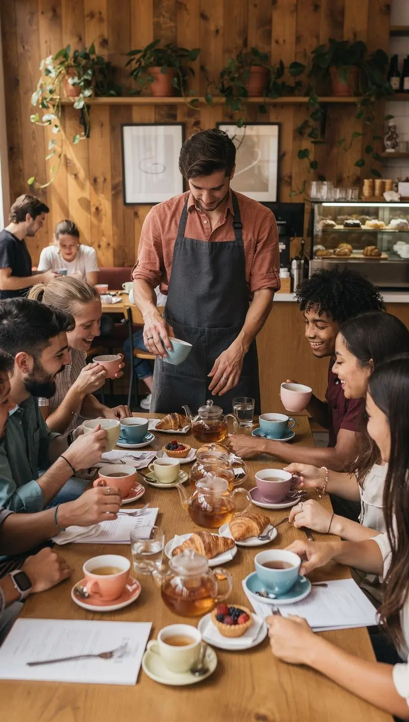 Un confronto visivo tra tè bianco e altri tipi di tè.
