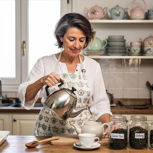 Una selezione di tè bianchi in diverse confezioni colorate.